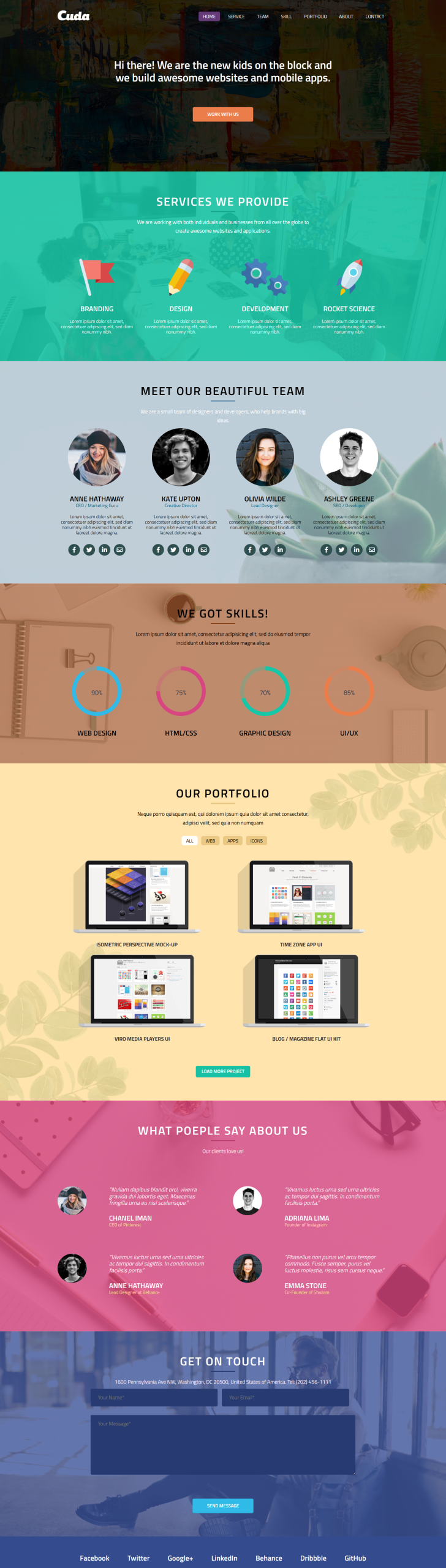 Responsive HTML Template Business Website Design Project by Rakibul Hasan